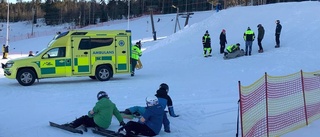 Åkare skadades i skidbacken