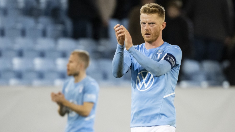 Malmö FF:s lagkapten Anders Christiansen efter förlusten mot Union Berlin.