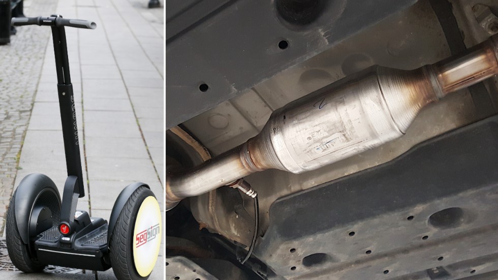 Framför allt katalysatorer, men även en Segway har de senaste dygnen stulits i Strängnäs och Härad.