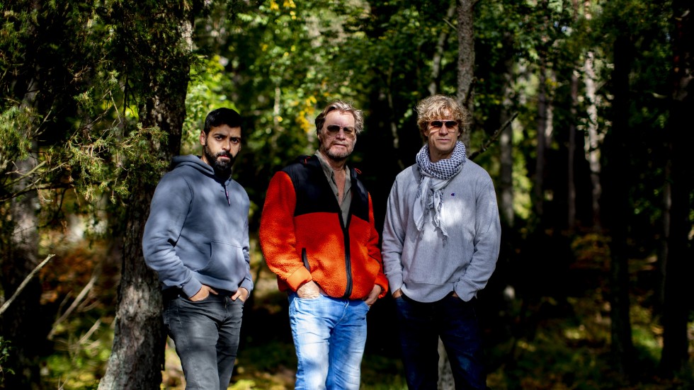 Ardalan Esmaili, Magnus Krepper och Jens Hultén spelar huvudrollerna – de enda rollerna – i nya filmen "Jakt på ett vitt fält".