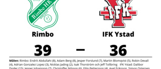 Rimbo segrare hemma mot IFK Ystad