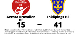 Målfest för Enköpings HS borta mot Avesta Brovallen HF