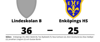 Tung förlust för Enköpings HS borta mot Lindeskolan B