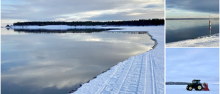 Hallå där – var tog isen vägen? • Öppet vatten så långt ögat når i skärgården • Svallar och bryter sönder