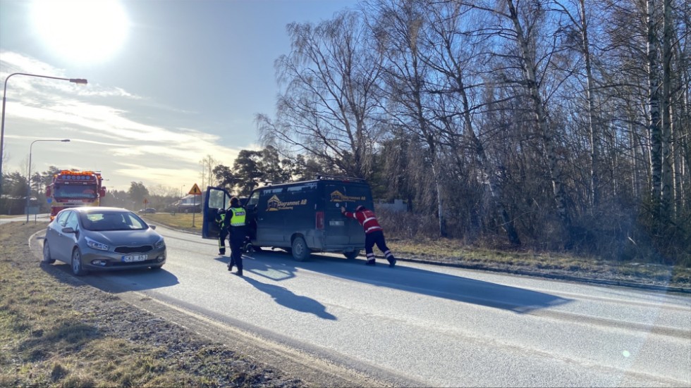 Olycka på Visbyleden.