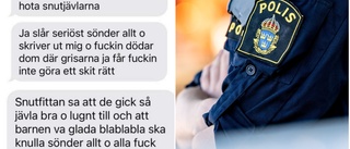 Misstänkt för brott hotade poliskvinna: "Jäkligt korkat"