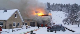 Svårsläckt brand i Nelhammarverkstad