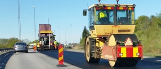 Trafikstockning i Mörtlösarondellen