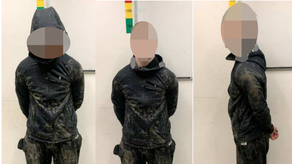 16-åringen fotograferades av polisen efter gripandet. 