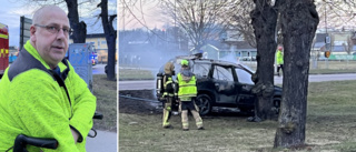 Håkan om branden i hans bil: ”Det var lågor upp till knäna”