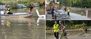 Stinkande diesel läckte ut i Göta Kanal i centrala Söderköping