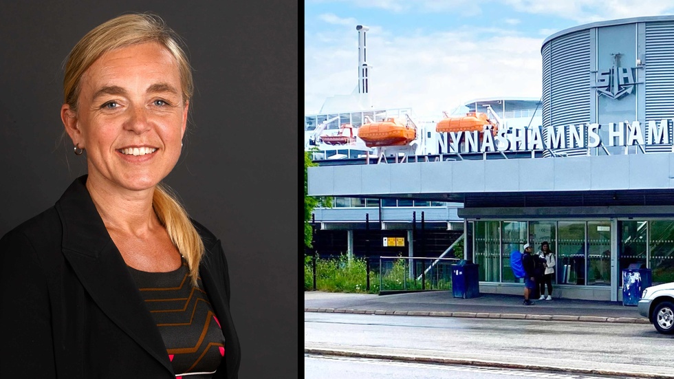Camilla Strümpel, kommunikationschef på Stockholms hamnar som ansvarar för Nynäshamns hamn.