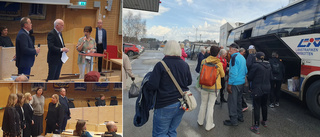 Upprört när demonstranter buade ut regionledningen i Luleå