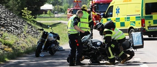 Man allvarligt skadad efter märkliga motorcykelolyckan