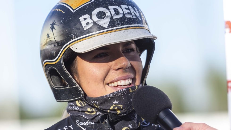 Sandra Eriksson vann med Raven i lopp 3.