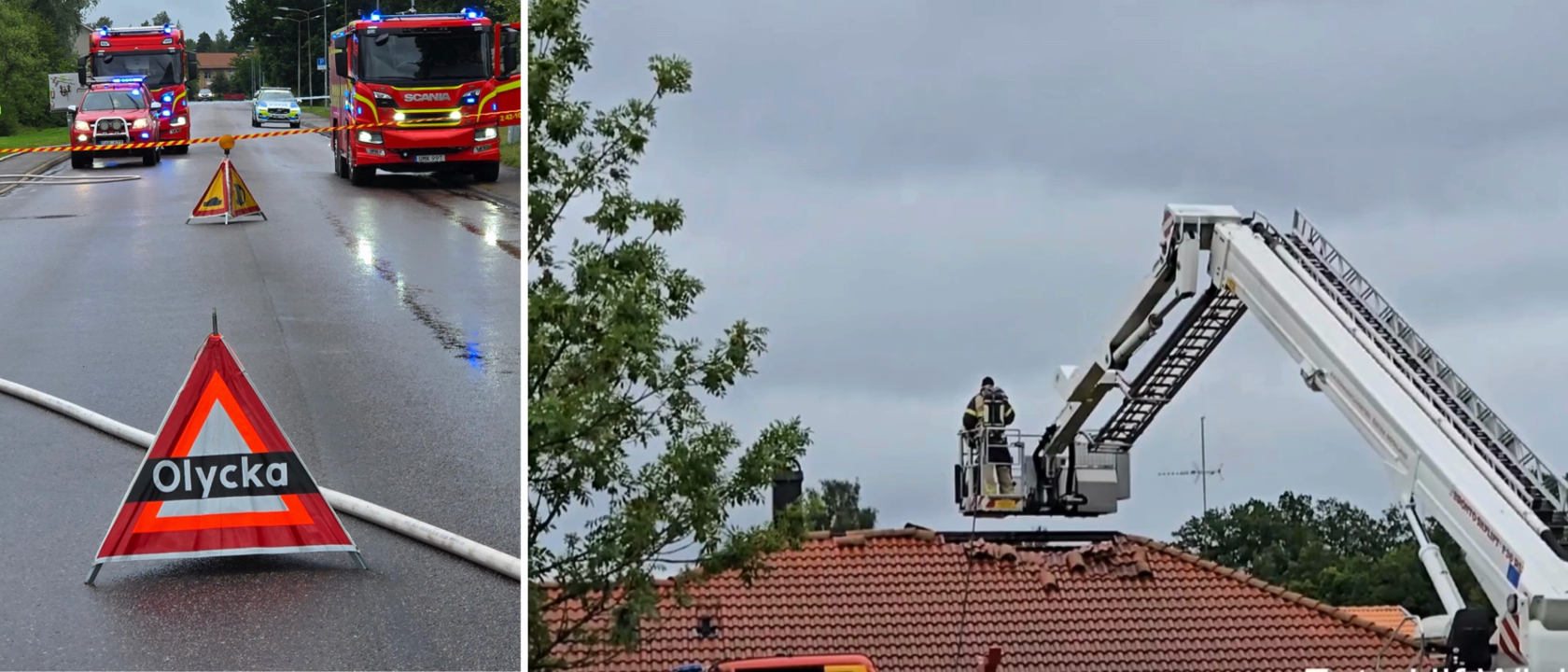 Villabrand i Skärblacka
