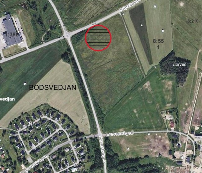 Här vid Slipvägen ska det placeras 15 hus. Totalt kommer det att bli 660 bostäder.