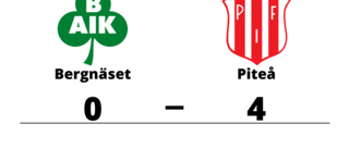 Piteå besegrade Bergnäset på bortaplan