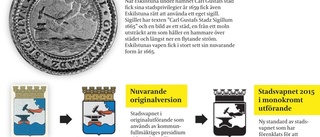 Färglöst stadsvapen ogillas av heraldiker