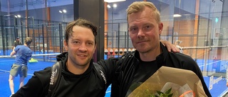 Maiftränaren två bollar från skräll, slogs ut i andra omgången på padel-SM i Linköping