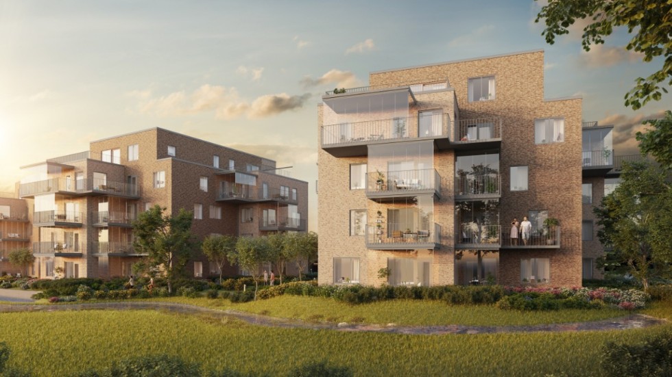 Så här ska bostadsrätterna i projektet Sjöängen se ut.