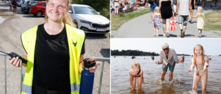 Rekordvärmen ger rusning till Eskilstunas badplatser: "En del är inte världsmästare på att parkera"