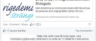 SD bekymrar sig för mänsklig avföring