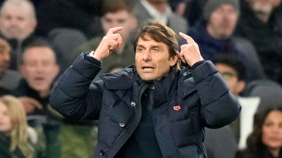 Antonio Contes Tottenham är inte vidare i Europa Conference League. Arkivbild.