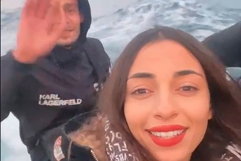 Chaima Ben Mahmoudes selfies från den farliga migrationen över Medelhavet i december har blivit uppmärksammade, inte minst på hennes egna sociala medier.