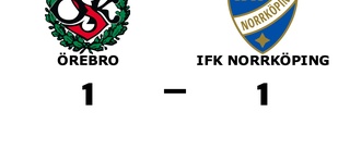 Oavgjort för IFK Norrköping borta mot Örebro