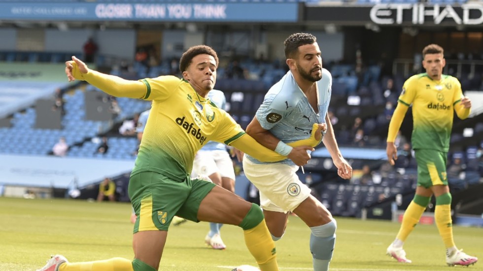 Gulgröna Norwich är tillbaka i Premier League nästa säsong. Arkivbild.