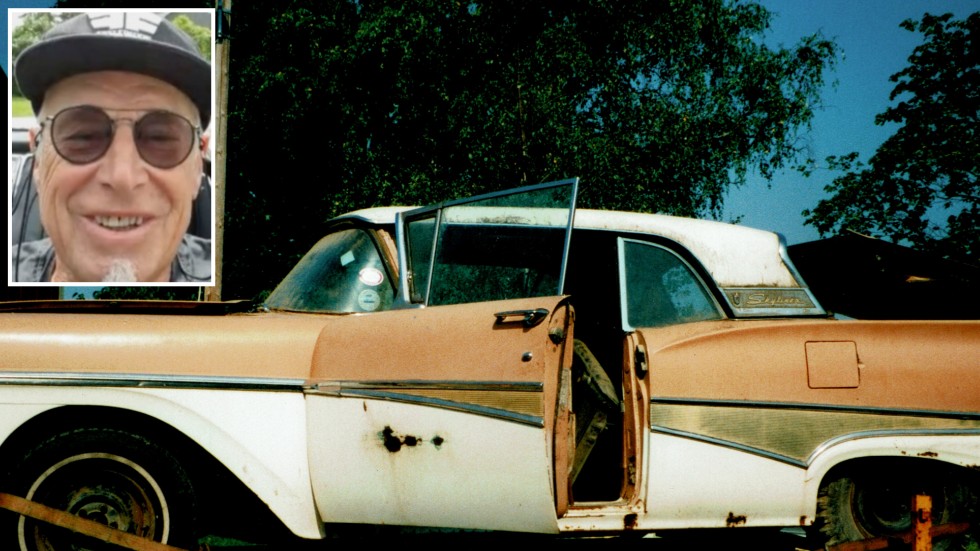 Så här såg Alice ut när hon kom till Sverige för 15 år sedan. Med pengarna ska Lars bygga ett garage åt henne. 