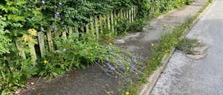 Håll efter Burgsviks trottoarer