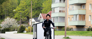 Linus cyklar omkring – med en husvagn på släp: "Alla vill prata om den"