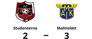 Tuff match slutade med seger för Malmslätt mot Studenterna