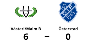 Österstad chanslöst mot Västerl/Malm B