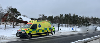 Två bilar i sidokrock – orsakade totalstopp i trafiken