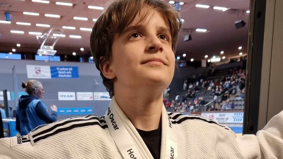 Oxelösunds judoklubbs Oscar Borin plockade hem ett SM-dilver i helgen.