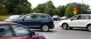 Backa om trafikljusen i Gutebacken