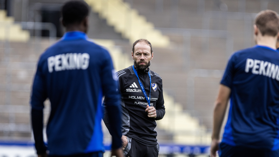 Andreas Alm under en IFK-träning tidigare i år.