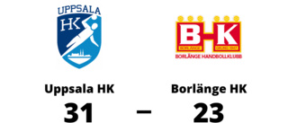 Seger med 31-23 för Uppsala HK mot Borlänge HK