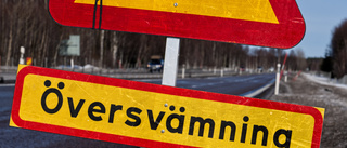 Vårfloden igång: ✔ Översvämning på 97:an ✔ Vägsträcka avstängd