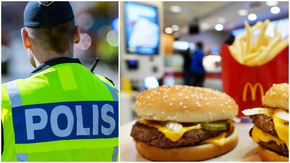 Det blev stökigt inne på McDonalds-restaurangen i Norrköping.