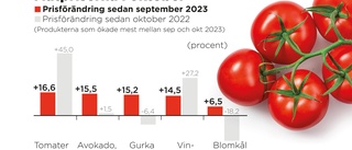 Stigande matpriser – här är varorna som blir extra dyra