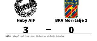 Heby AIF tog kommandot från start mot BKV Norrtälje 2