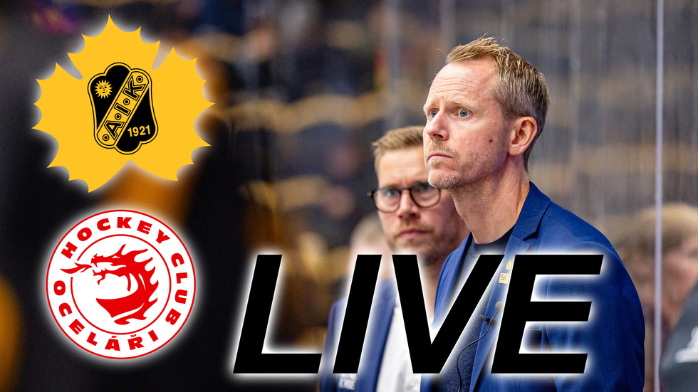 Robert Ohlsson, till höger, och Skellefteå AIK ställs mot Ocelari Trinec i den andra och avgörande åttondelsfinalen.