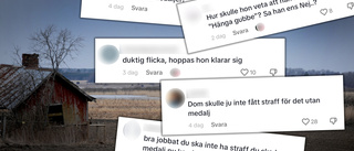 Flickan hyllades i sociala medier: "Du ska ha medalj"