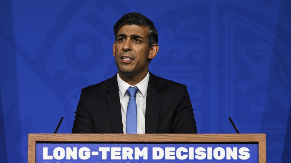 Storbritanniens premiärminister Rishi Sunak.