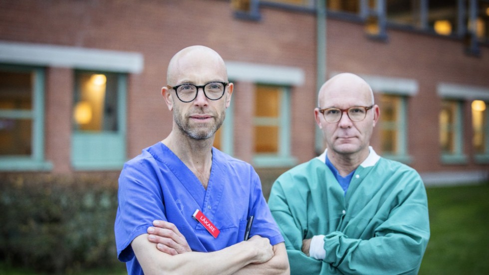 Läkarna Jens Eriksson och Christian Kahlbom. 