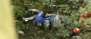 Belgisk cykelstjärna i otäck krasch